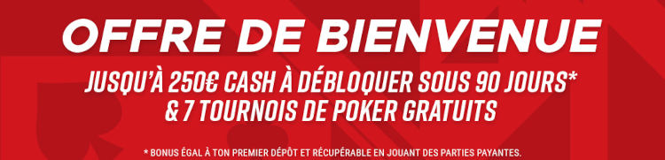250 euros de bonus poker