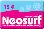 Carte NeoSurf 15 euros