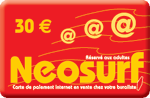 Carte NeoSurf 30 euros
