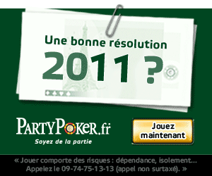 party poker 11€ offerts