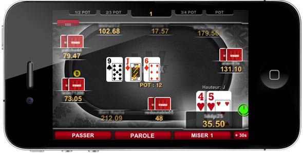 versions iphone et ipad du logiciel de poker de winamax